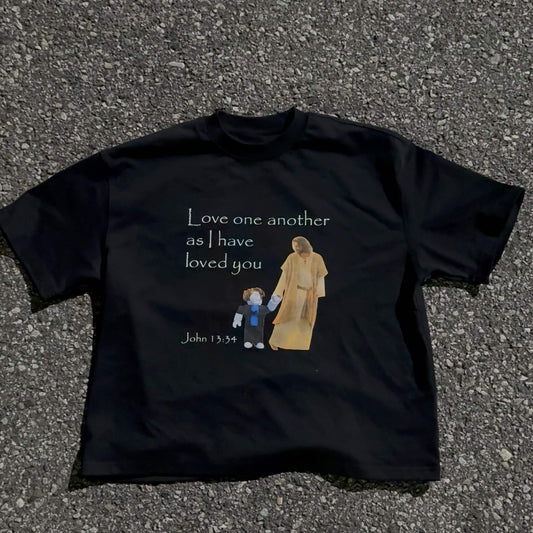 "Love One Another" Black Tee